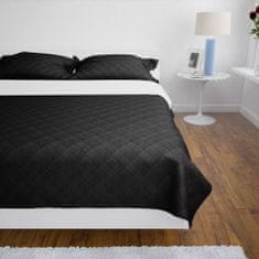 Greatstore Oboustranný přehoz na postel černobílý 220 x 240 cm