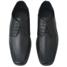 Greatstore Pánské business šněrovací boty černé vel. 40 PU kůže