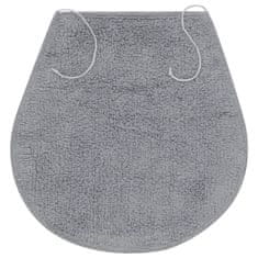 Greatstore Sada koupelnových předložek 3 kusy textilní šedá