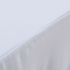 shumee Rautové sukně s řasením 2 ks bílé 120 x 60,5 x 74 cm