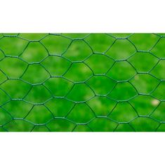 Greatstore Pletivo ke kurníku pozinkované PVC vrstva 25 x 0,75 m zelené