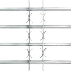 Vidaxl Nastavitelná bezpečnostní okenní mříž se 4 příčkami 700–1050 mm