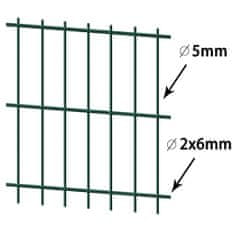 Greatstore 2D zahradní plotové dílce 2,008 x 2,03 m 26 m (celková délka)
