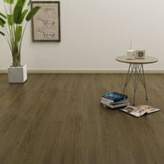 Greatstore Samolepící podlahová prkna 4,46 m2 3 mm PVC hnědá