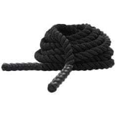 Greatstore Posilovací lano 12 m polyester černé