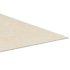 Greatstore Samolepicí podlahové desky 20 ks PVC 1,86 m2 béžové