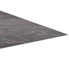 Greatstore Samolepicí podlahové desky 20 ks PVC 1,86 m2 černý vzor