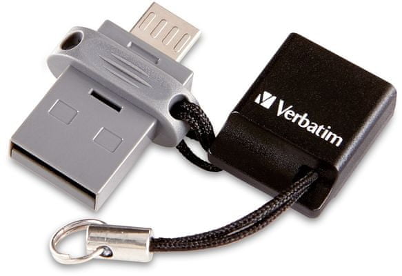 Duálny flash disk fleška Verbatim Store n Go Dual 16GB USB 2.0 / microUSB (49842) USB 2.0 a microUSB, nahrávanie na flešku