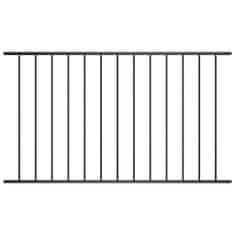 shumee VidaXL plotový panel Ocel s práškovým nástřikem 1,7x1,25 m Černá