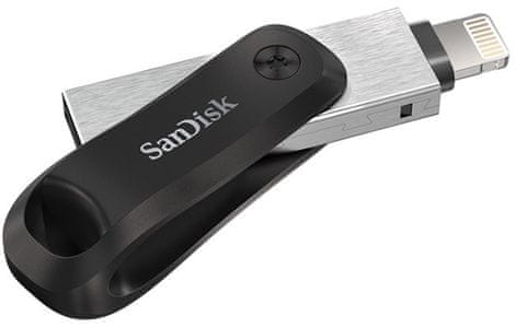 Flash disk Sandisk iXpand Flash Drive Go pro Mac, iPad, iPhone, konektor Lightning, zálohování, heslo, šifrování