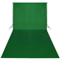 Greatstore Fotopozadí bavlněné zelené 600 x 300 cm klíčovací