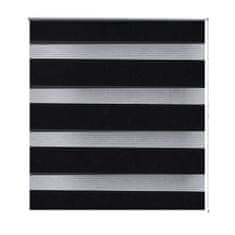 Greatstore Roleta den a noc / Zebra / Twinroll 40x100 cm černá