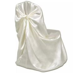 Vidaxl 6 ks krémových potahů na židle na svatby / bankety