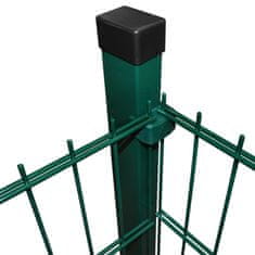Greatstore 2D zahradní plotové dílce a sloupky 2008x2030 mm, 44 m, zelené