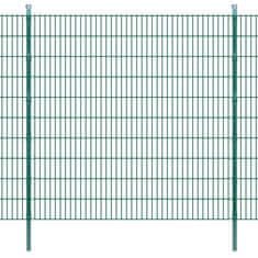 Greatstore 2D zahradní plotové dílce a sloupky 2008x2030 mm 42 m zelené