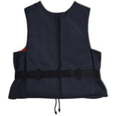 Greatstore Plovací vesty 4 ks 50 N 70-90 kg námořnická modrá