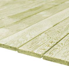 shumee 12 ks terasová prkna 1,44 m² 1 m impregnované borové dřevo