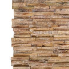 Greatstore Nástěnné obkladové panely 10 ks 1,01 m2 masivní teakové dřevo
