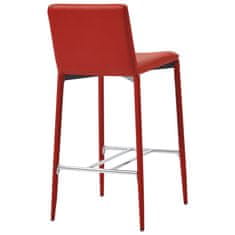 Greatstore Barové stoličky 6 ks červené umělá kůže