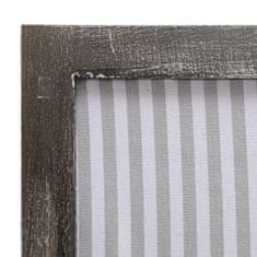 Greatstore 4dílný paraván šedý 140 x 165 cm textil