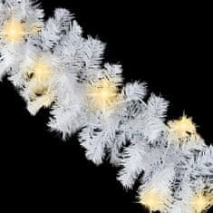Greatstore Vánoční girlanda s LED světélky 10 m bílá