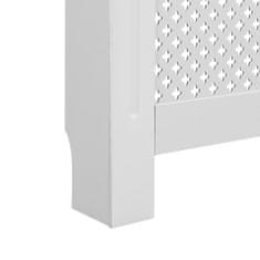 shumee Kryt na radiátor bílý 112 x 19 x 81,5 cm MDF