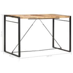 Greatstore Barový stůl 180 x 90 x 110 cm masivní mangovníkové dřevo