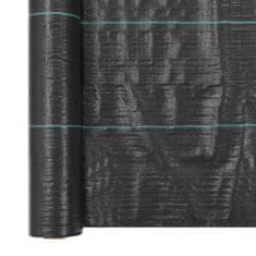 Greatstore Mulčovací textilie proti plevelu a kořenům černá 2 x 25 m PP