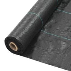 Greatstore Mulčovací textilie proti plevelu a kořenům černá 1 x 200 m PP