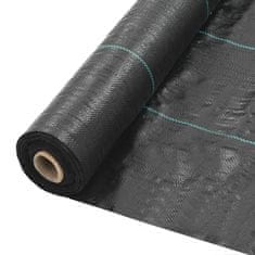 Greatstore Mulčovací textilie proti plevelu a kořenům černá 2 x 100 m PP