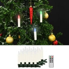 Greatstore Vánoční bezdrátové LED svíčky s dálkovým ovládáním 20 ks RGB
