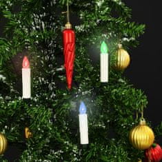 Greatstore Vánoční bezdrátové LED svíčky s dálkovým ovládáním 50 ks RGB