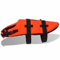 Greatstore Plovací záchranná vesta pro psa M oranžová