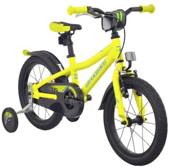 Maxbike Dětské 16" kolo - neon žlutá matná