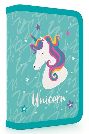 Karton P+P Školní penál 1 patrový Unicorn iconic plný