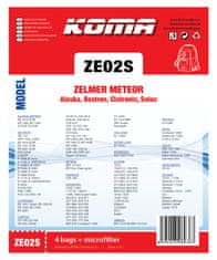 KOMA ZE02S - Sáčky do vysavače Zelmer Meteor textilní, 4ks