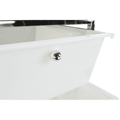 BPS-koupelny Pojízdný regál, bílá/chrom, CORFU