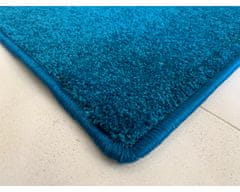 Vopi AKCE: 80x80 cm Metrážový koberec Eton Exklusive turkis - neúčtujeme odřezky z role! (Rozměr metrážního produktu Kruh s obšitím)