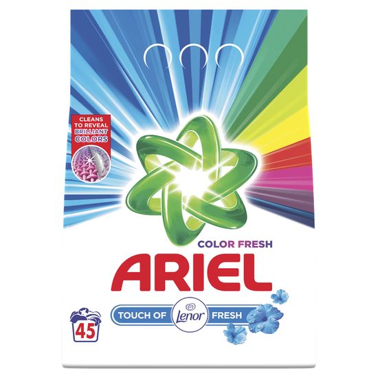 Ariel Color Fresh Prací prášek Touch of Lenor 45 Pracích dávek