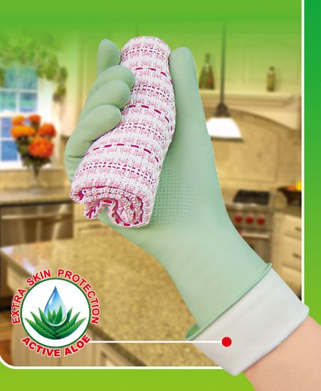Toro Gumové rukavice - S, aloe, zelené
