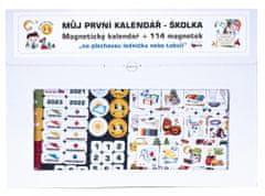 Teddies Kalendář magnetický - Školka 114ks magnetek