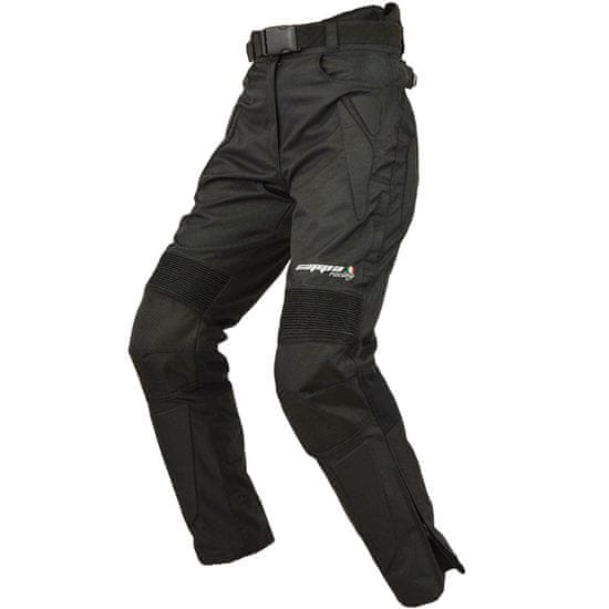 Cappa Racing Kalhoty moto dámské CORDURA textilní černé