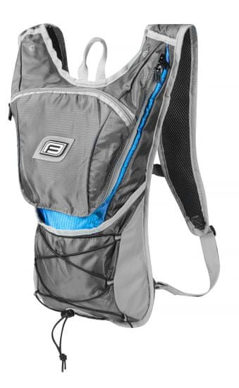 Force Cyklistický batoh TWIN - objem 14 litrů - šedo-modrý