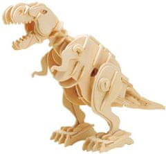 Robotime Robotime 3D dřevěné puzzle Tyrannosaurus Rex chodící se zvuky 85 dílků