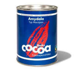 Becks Cocoa BIO rozpustná čokoláda "AMYDALA" s marcipánem, 250g