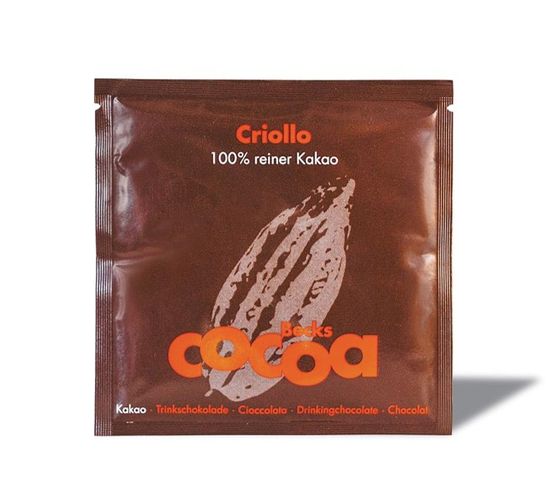 Becks Cocoa MINI BIO rozpustná čokoláda "CRIOLLO" s nejlepším 100% kakaem v sáčku 20g