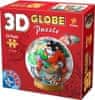 D-Toys  3D Globe puzzle Máme rádi Santu 60 dílků
