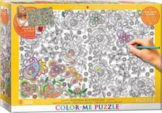 EuroGraphics Color me puzzle Skrytí motýli 300 dílků + sada na zavěšení
