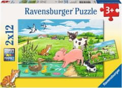 Ravensburger  Puzzle Zvířecí mláďata 2x12 dílků