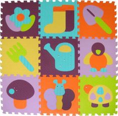 Baby Great Pěnové puzzle Barevná zahrádka SX (30x30)